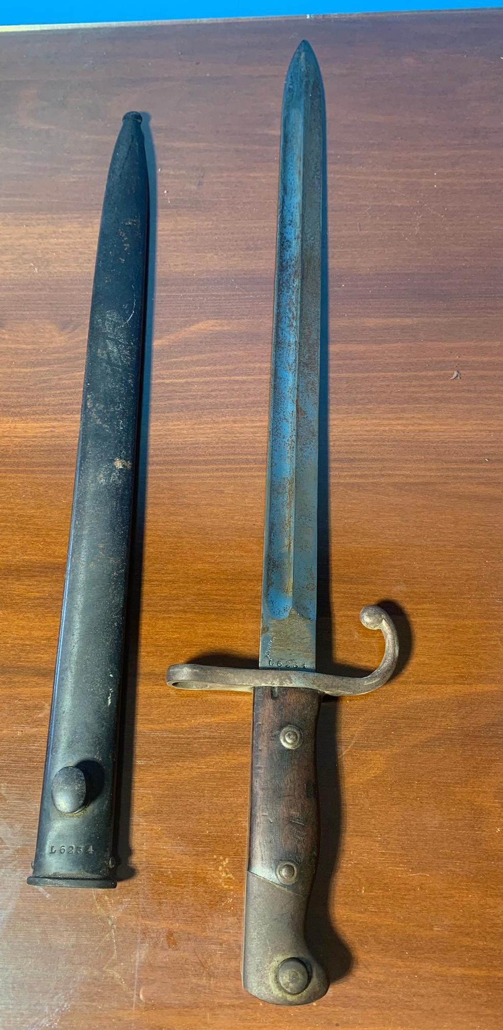 Bayonet with Sheath by Weyersberg Kirschbaum & Co. Solingen