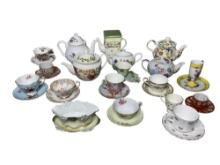 Group of Teacups, Saucers & Tea Pots