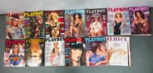 Lot of 13 Playboy Men's Magazines