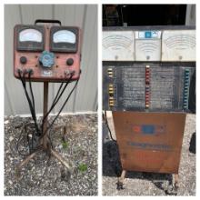 Vintage Automobile Repair Shop Electrical System Diagnostic Tools