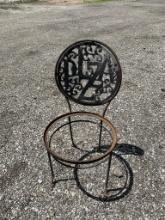 Vintage Metal Pizza Shop Chair