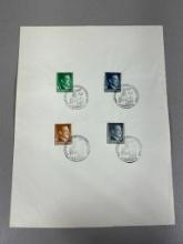 WWII Nazi German - Occupied Poland General government Stamps with Krakow Cancellation