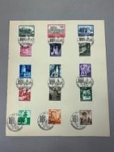 WWII Nazi German - Occupied Poland Generalgouvernement stamp sheet