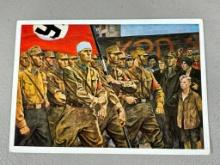 Nazi German Propaganda Postcard SA parade