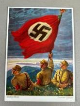 Nazi German Propaganda Postcard Deutscher Morgen - German Dawn