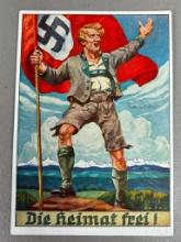 WWII Nazi German - Austrian Anschluss Propaganda Postcard #4 Published by Stocker - Verlag Graz