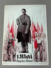 Nazi German Propaganda Postcard Adolf Hitler May Day