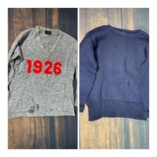 Ca. 1926 A. G. Spalding and Wilson Athletic Sweaters Probably Ohio State University Named Tag