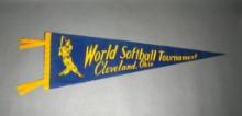 World Softball Tournament Pennant - Cleveland, Ohio 1944