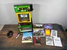 Lot of Vintage Railking John Deere Train Carts, Billboards, Books and More!