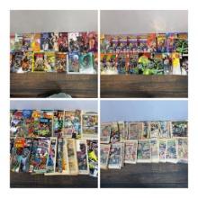 A Large Group Various Comic Books and Damaged Comic Books