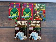 A Group of Five Marvel Comics Doctor Strange 12 cents