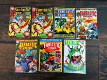 A Group of Seven Marvel Comics Fantastic Four Most 20 & 25 cents