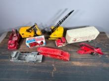 Group Lot Larger Vintage Stamped Metal Toys