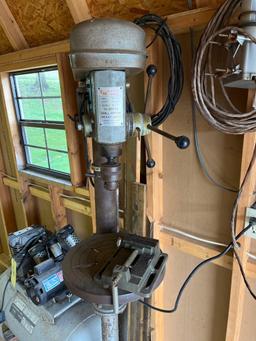 Cummins Mack 12 sp Pedestal drill press with vise