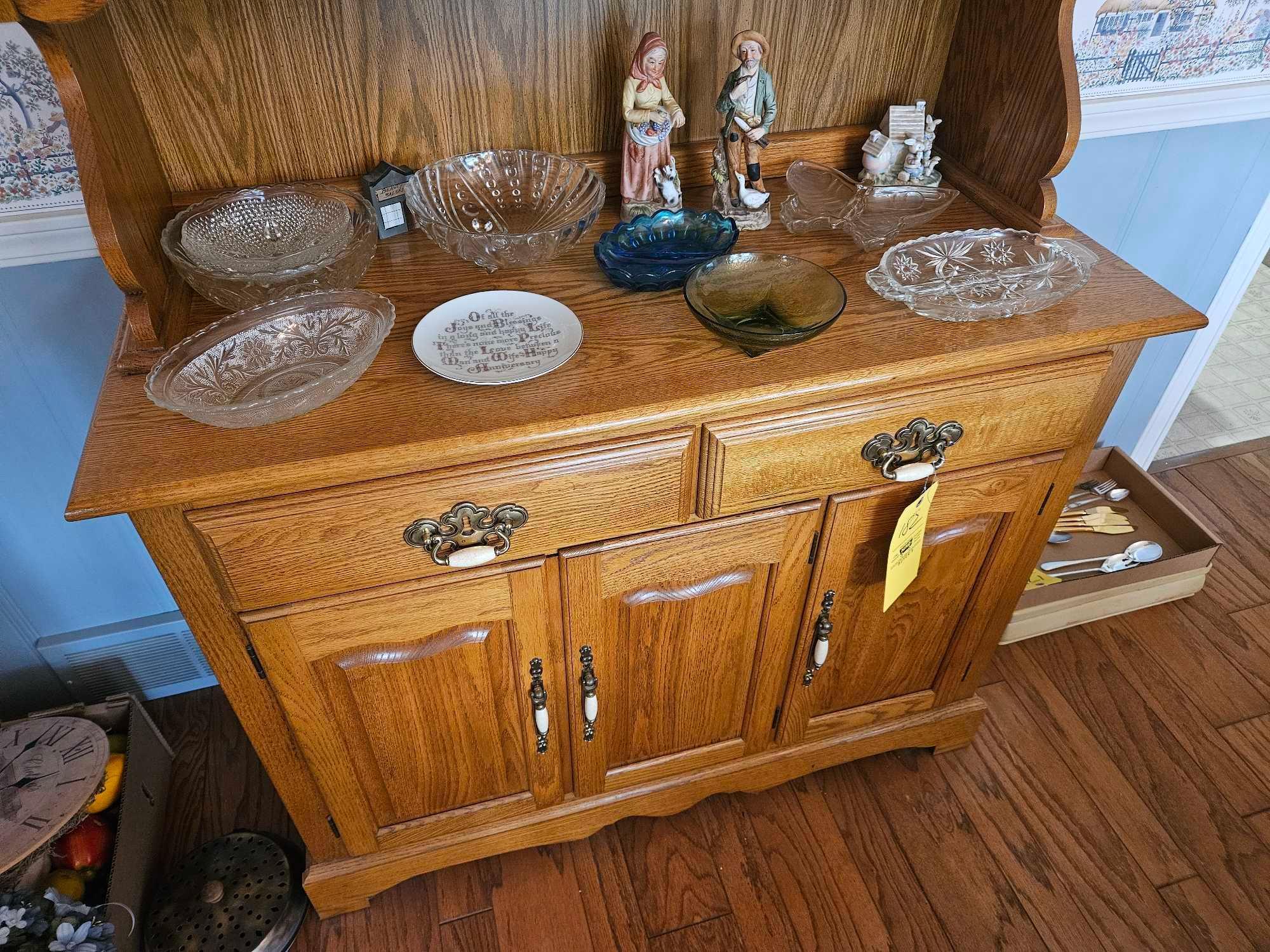 Solid Oak Hutch by Cochrane Furniture - Nice