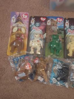 Assortment of McDonald's Toys & Ty Bears