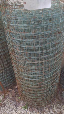 Large lot of fencing and metal wire rolls