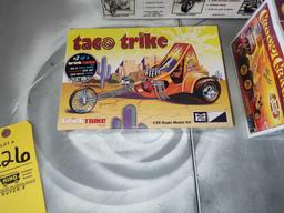 MPC Model Kits & Atlantis & Jo-han Taco Trike, Groovy Grader, Turbine Car