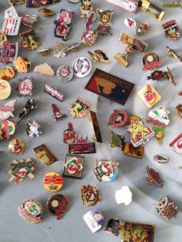 A Bunch Of Cleveland Indians Pins Chief Wahoo,