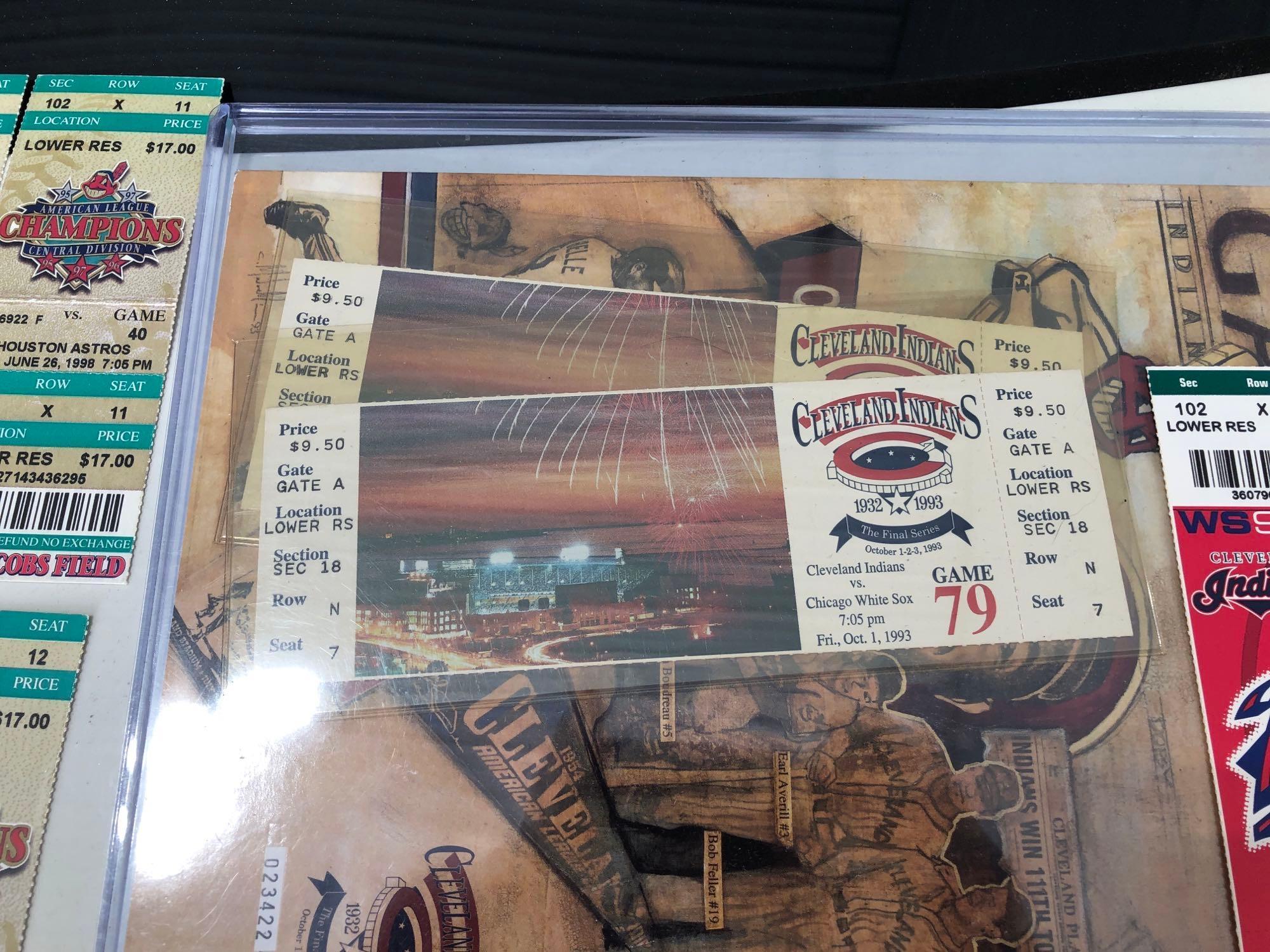 Cleveland Indians Programs, Ticket Stubs, 1970's & up