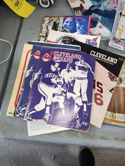 Cleveland Indians Programs, Ticket Stubs, 1970's & up