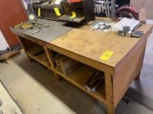Large Work Table * CONTENTS NOT INCLUDED* , Misc Wood