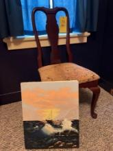 Wooden Chair and Painting