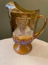 Indiana Glass grape leaves pitcher
