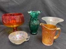 Vintage Glass Vases & Pitchers