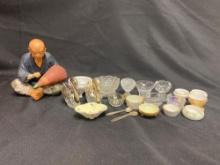 Japanese Figure & Glass Collectibles