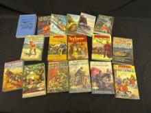 Vintage Novels, Biographies, Tom Sawyer, Hardy Boys, Robinson Crusoe, Pony Express