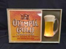 Olympia Gold Light-Up Beer Sign