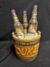 Duke Beer Bucket Arrangement w/ Glass Bottles