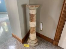 Stone Pedestal Plant Stand