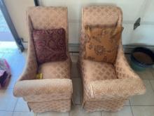 2 Piece Upholstered Lounge Chairs