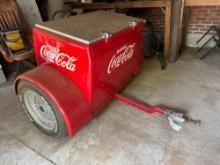 Custom Coca Cola Cooler tag along trailer, Great for the shows!