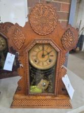Ingraham "Sapphire" 1897 Oak T.S. mantle clock