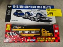 Ertl Diecast replica, Racing Champions Racing team Transporter bid x 2