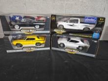 4 American Muscle Ertle Collection 1/18 Scale Diecast Cars