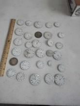 30 Pocket Watches Watch Faces Dials Mostly Porcelain