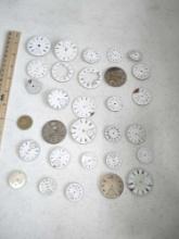 30 Pocket Watches Watch Faces Dials Mostly Porcelain