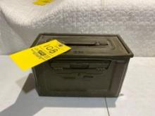 Ammo can with misc antique ammo brass