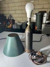 Trench Art Bullet Lamp