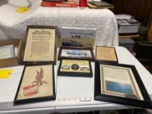 military history framed pieces