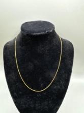 18k Yellow Gold Necklace 16 inches long 1.4 DWT