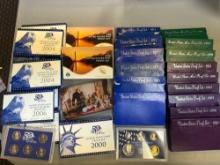 Assorted Proof Sets and Proof Quarters 1971 up to 2015