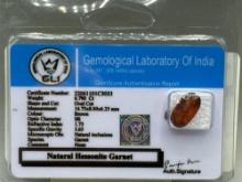 Certified Natural Hessonite Garnet 6.790 CTS