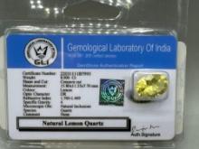 Certified Natural Lemon Quartz 8.000 CTS