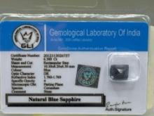 Certified Natural Blue Sapphire 6.300 CTS